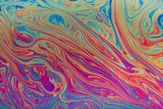 Abstract colorful soap bubble background