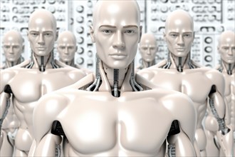 Humanoid male AI robot