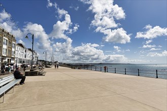 Penzance Promenade overlooking the town and sea