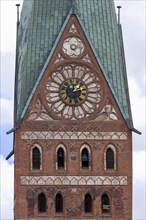 Detail of the bell tower with clock from St John's Church