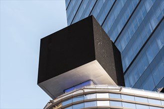 Cubic mock up billboard city scape