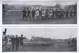 Marechal Joffre visiting the West Point Academy