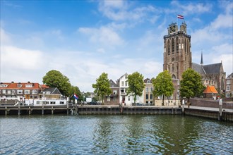 Grote Kerk and city view Dordrecht