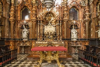 Altar of a side chapel of the Cathedral of Santa Maria de la Encarnacion in Granada