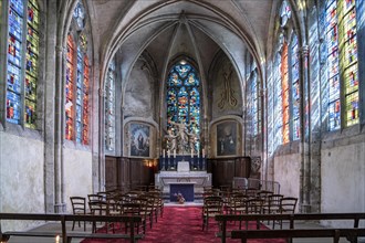 Interior of a chapel in the church of Saint-Nicolas