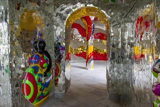 Historic Grotto designed by Niki de Saint Phalle in the Herrenhaeuser Gardens