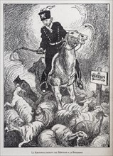 WW1 caricature by illustrator Rata Langa showing German Prussian Crown Prince