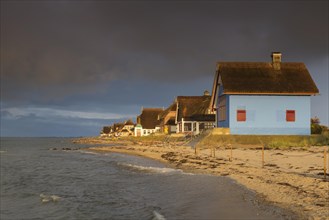 Beach houses on the peninsula Graswarder