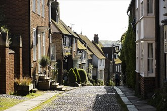 Street with old houses in Rye