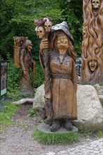 Witch figures at the Hexentanzplatz