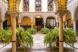 Patio of the Palace and Museum Palacio de la Condesa de Lebrija in Seville
