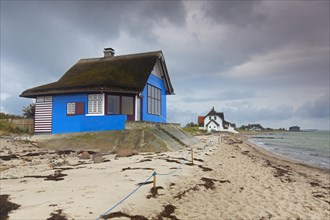 Beach houses on the peninsula Graswarder