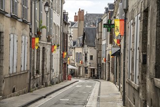 Alley in the historic old town of Blois