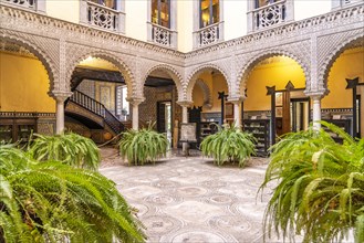 Patio of the Palace and Museum Palacio de la Condesa de Lebrija in Seville