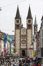 The Romanesque-style Wuerzburg Cathedral