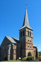 Church of Chastreix in Auvergne Volcanoes Natural Regional Park