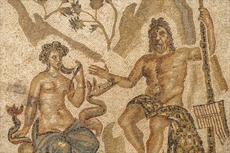 Roman mosaic of Polyphemus and Galatea