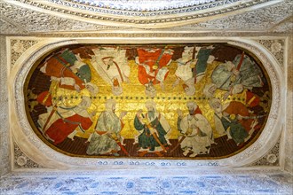 Ceiling painting in the King's Hall Sala de los Reyes