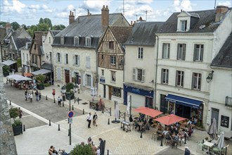 Pedestrian zone in the centre of Amboise