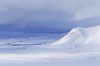 Snow covered mountain Kolla in winter