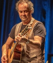 Frontmen. Mick Wilson Member of the Band 10cc performing in Schwaebisch Gmuend Baden-Wuerttemberg