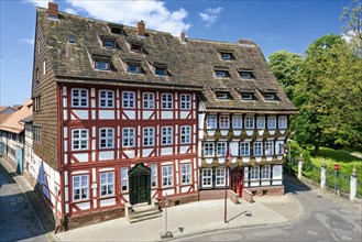 Half-timbered town houses