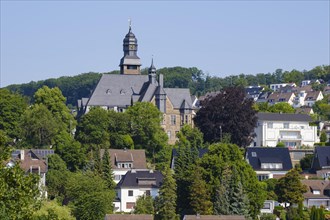 Town view with town hall