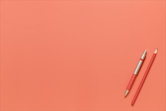 Composition stationery tools red color