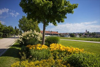 View from the spa gardens to Bad Birnbach