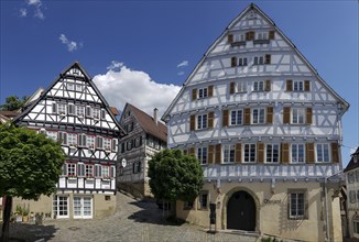 Half-timbered house on the historic market square