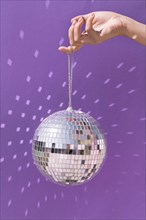 Beautiful new year concept with disco ball