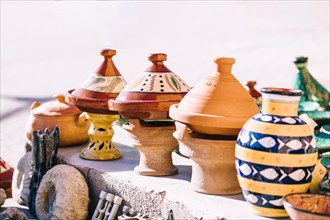 Clay pots market morocco