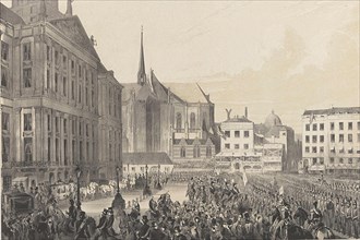 Arrival of His Majesty King William III at Dam Square