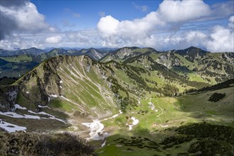 View into the Grosstiefental valley from the summit of the Rotwand