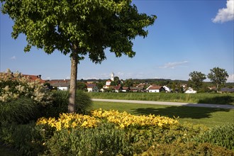 View from the spa gardens to the Maria Himmelfahrt parish church