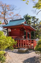 Hataage Benzaiten Shrine on the grounds of Tsurugaoka Hachiman-gu Shinto Shrine