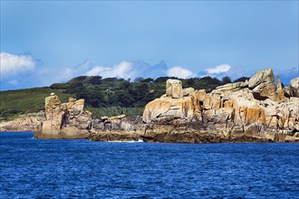 Coastline with granite rocks