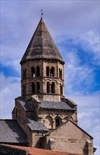 Church tower of the parish church of Notre-Dame de Saint-Saturnin