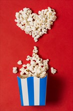 Popcorn bow heart shape