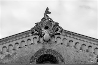 Detail of pediment with motifs of crabs