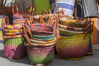 Market stall with colourful bags