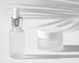 Skin oil dropper face cream recipient composition
