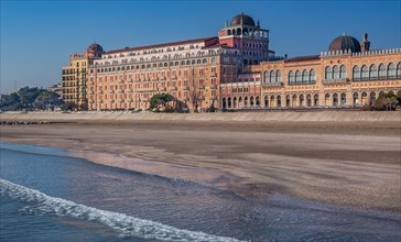 Beach with Hotel Excelsior at Lido di Venezia