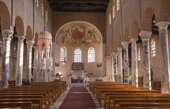 Interior of the Basilica di Sant Eufemia