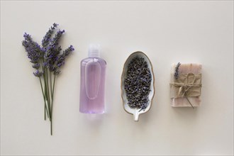 Arrangement lavender spa natural cosmetics