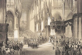 Inauguration of King Willem III in the Nieuwe Kerk