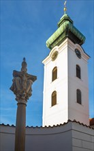 Church of the Assumption in the historic old town of Ceske Budejovice