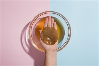 Composition with delicious kombucha drink