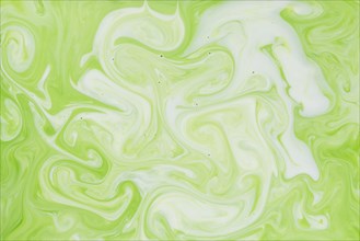 Lime green white abstract painting with trendy background wallpaper