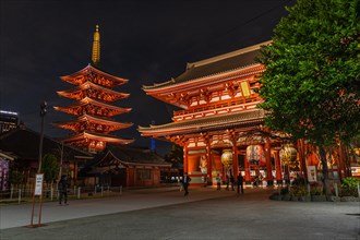Hozomon Gate and Pagoda of Senso-ji